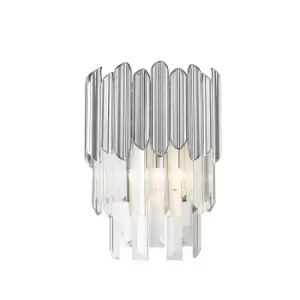 Image of Gladius Crystal Wall Lamp, Chrome, Clear, 1x G9