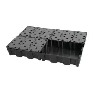 Image of Bac collecteur 120 l L1200xB800xH180 mm polyethylene avec grille en PE CEMO