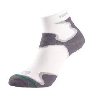 Image of 1000 Mile Fusion Sock Ladies White/rey Medium