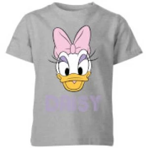 Image of Disney Daisy Face Kids T-Shirt - Grey - 3-4 Years