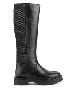 Image of Geox Iridea Knee Boots - Black, Size 5, Women
