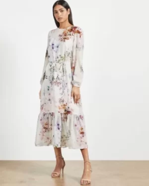 Image of Vanilla Peplum Midi Dress