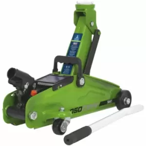 Image of Sealey 1050CXHV Trolley Jack 2tonne Short Chassis - Hi-Vis