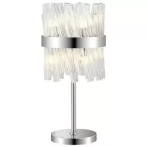 Image of Luminosa Kalih 6 Light G9, Table Lamp, Polished Nickel, Clear