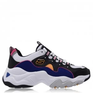 Image of Skechers DLite 3 Zen Trainers Ladies - Black/Blue