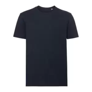 Image of Russell Mens Authentic Pure Organic T-Shirt (M) (French Navy)