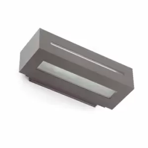 Image of West 1 Light Outdoor Wall Light Dark Grey IP54, E27