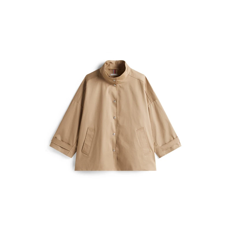 Image of Tommy Hilfiger Womens Overcoat Beige female 14 (L)