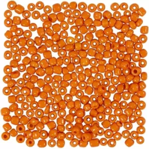 Image of Rocaille Seed Beads Orange 25 Pieces