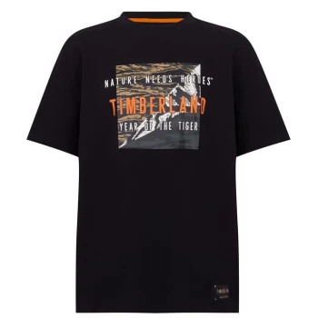 Image of Timberland Heavy T Shirt - Black