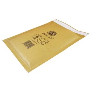 Image of Jiffy Airkraft Size 6 Postal Bags Bubble lined Peel and Seal 290x435mm Gold 1 x Pack of 50 Bags