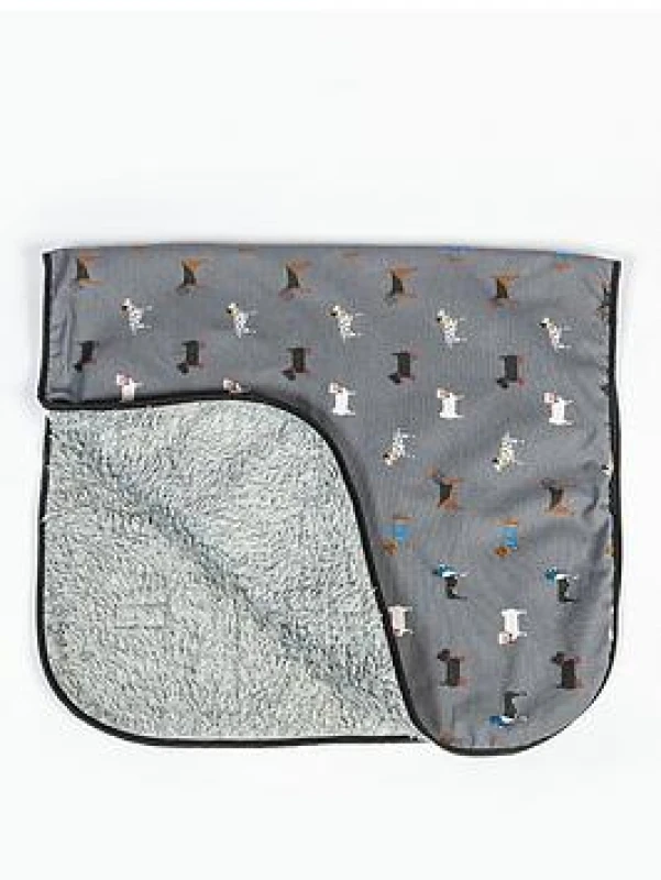 Image of FatFace Marching Dogs Blanket Medium, Multi 77812