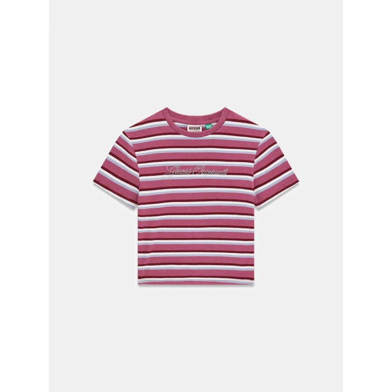 Image of Guess Guess Stripe Baby T Ld61 PurpleBlush female 8 (XS)