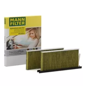 Image of MANN-FILTER Pollen filter MERCEDES-BENZ,OPEL,RENAULT FP 2418-2 4158351100,4158351300,A4158351100 A4158351300,2789100Q0D,2789100Q0F,4419683,95525119