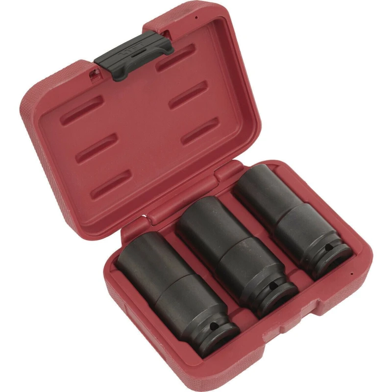 Image of Loops 3 PACK - 17mm 19mm 21mm Counter Weighted Impact Socket Set - 1/2" Square Drive Multi