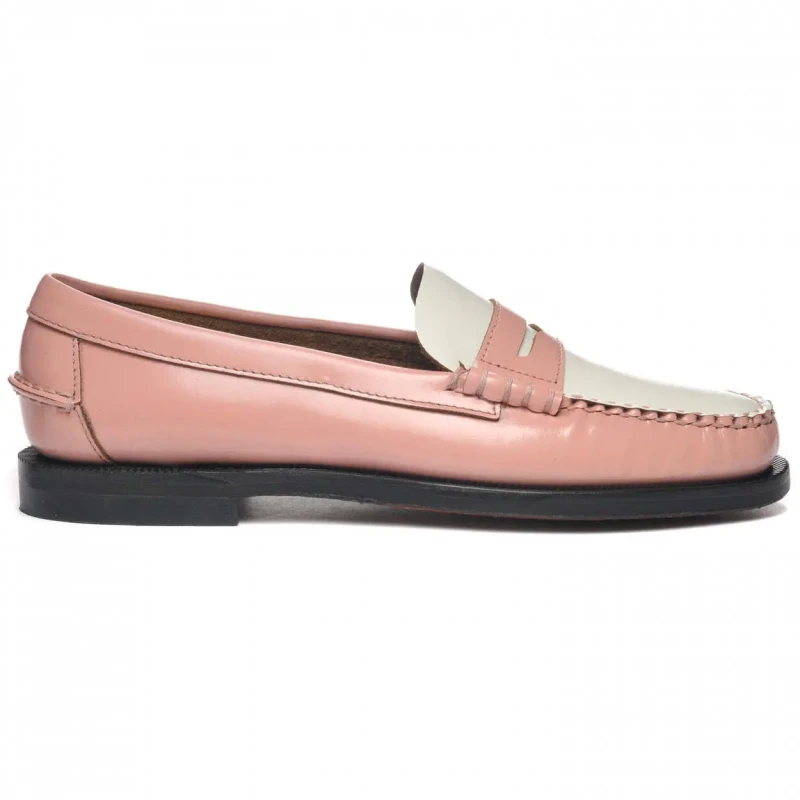 Image of Sebago Womens leather loafers Sebago Classic Dan Pigment Rose Female 40