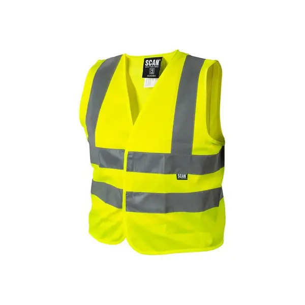 Image of Scan Childrens Hi Vis Waistcoat SCAHVWC9 Colour: Yellow