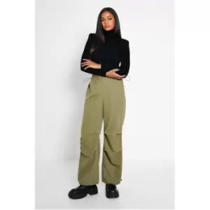 Image of I Saw It First Toggle Waist Parachute Pants - Green