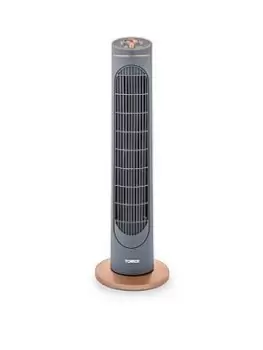 Image of Tower Cavaletto 29" Tower Fan - Grey