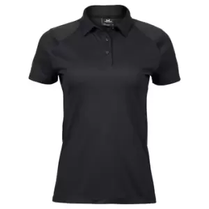 Image of Tee Jays Womens/Ladies Luxury Sport Polo Shirt (M) (Black)