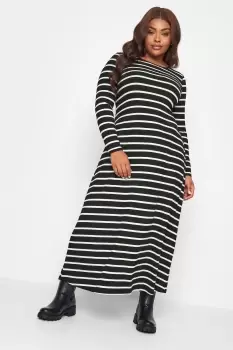 Image of Stripe Long Sleeve Maxi Dress