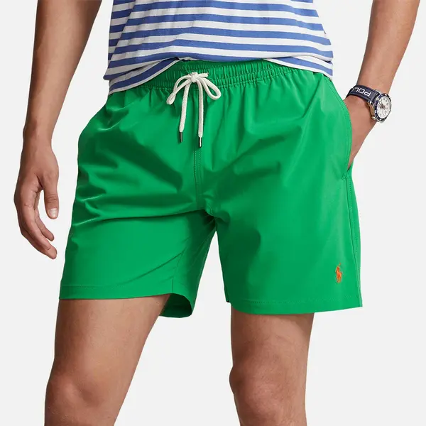 Image of Polo Ralph Lauren Traveler Shell Swimming Trunks - M Green Swimwear and Beachwear male 710829851044 M