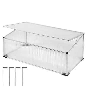 Image of Hotbed Cold Frame Aliminum Mini Greenhouse 100x60cm (de) - Gardebruk