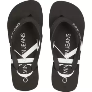 Image of Calvin Klein Jeans Beach Sandal Monogram Tpu - Black