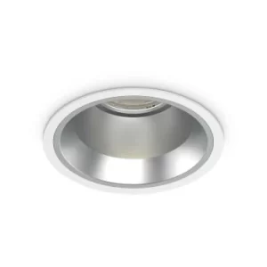 Image of Ideal Lux Round Recessed Downlight White, 4000K, 28W