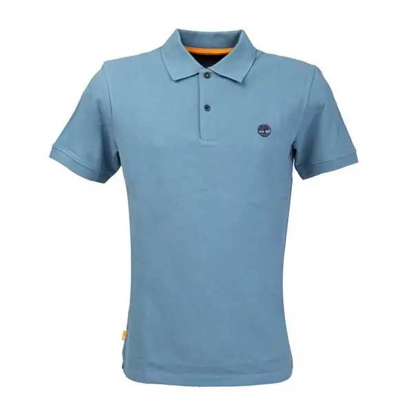 Image of Timberland Stretch Polo Shirt - Blue 2XL