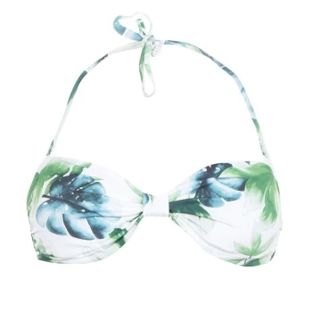 Image of Jack Wills Harptree Bandeau Bikini Top - Silver