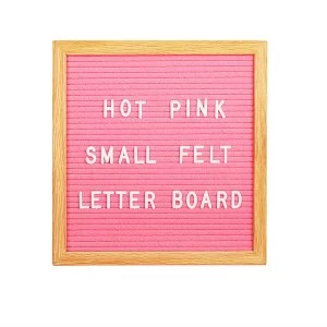 Image of Gingersnap Small Felt Letter Board - Hot Pink