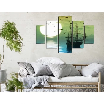 Image of ST221 Multicolor Decorative MDF Painting (5 Pieces)