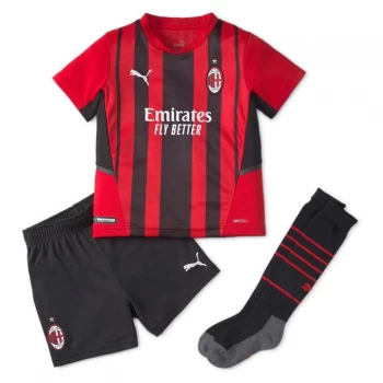 Image of Puma AC Milan Home Mini kit 2021 2022 - Red/Black