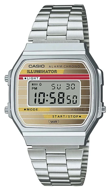 Image of Casio A168WEHA-9AEF Vintage Illuminator Alarm Chrono - Watch