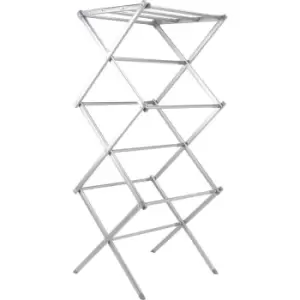 Image of Expandable Folding Clothes Drying Airer M&W - White