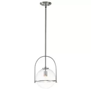 Image of Hinkley Somerset Globe Pendant Ceiling Light Brushed Nickel