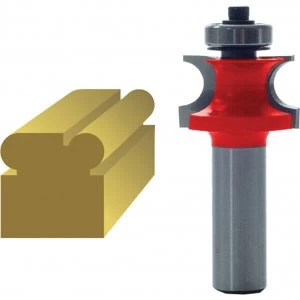 Image of Faithfull Corner bead 3.2mm Radius Router Cutter 22mm 3.2mm 1/4"