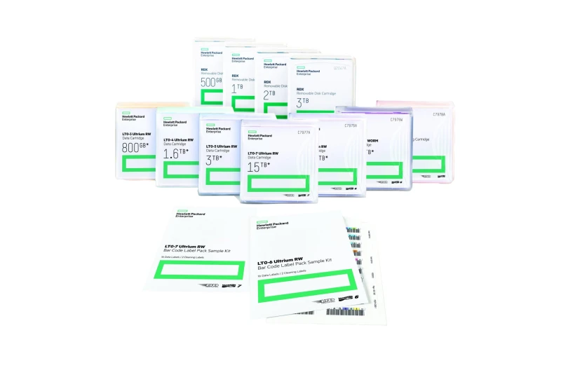 Image of HP Enterprise HPE LTO-5 Ultrium RW Bar Code Label Pack Q2011A