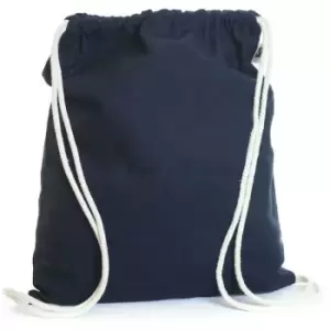 Image of United Bag Store - Organic Cotton Drawstring Bag (One Size) (Navy) - Navy