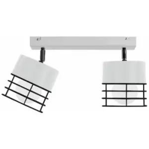 Image of Keter Ohio Ceiling Spotlight Bar White, Black, 50cm, 2x E27