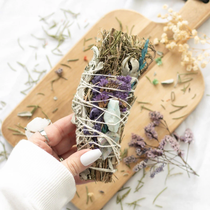Image of Something Different 6" Ritual Wand Smudge Stick with Rosemary - Multi Multi One Size