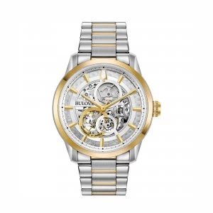 Image of Bulova Silver and Two Tone 'Automatic' Automatic Watch - 98A214