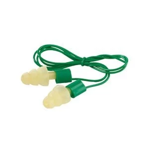 Image of 3M E A R Ultrafit 14 Ear Plugs Green 1 x Pack of 50 Pairs Earplugs