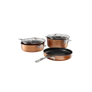 Image of Gotham Steel Stackmaster 5 Piece Pan Set