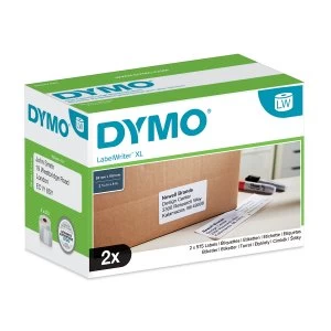 Image of Dymo S0947420 High Capacity XL Shipping Label Box of 2 Rolls