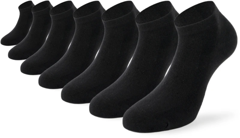 Image of Lenz Duos Sneaker 1-7 Socks, black, Size 39 - 42 for Men