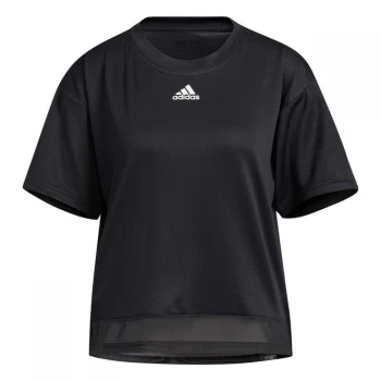 Image of adidas Training HEAT. RDY Mesh T-Shirt Womens - Black