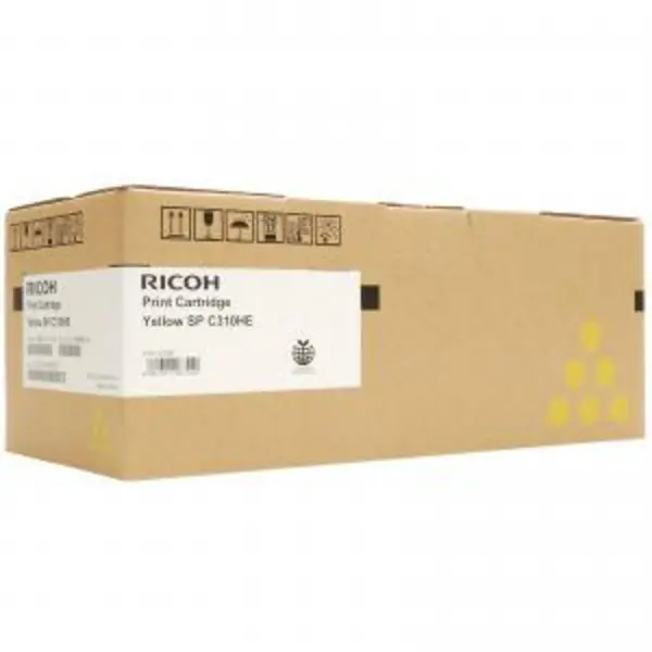 Image of Ricoh 406482 Yellow High Capacity Toner Cartridge - SP-C310HE (Original)
