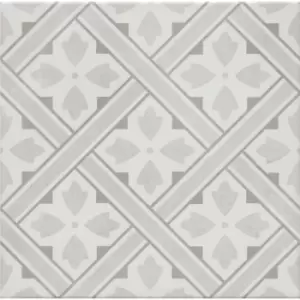 Image of Beige Patterned Floor Tile 33 x 33cm - Belgravia